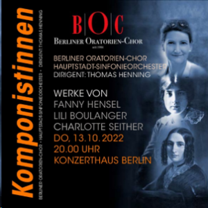 Cover Komponistinnen-Konzert © Berliner Oratorien-Chor