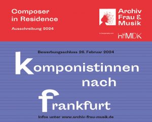 Composer in Residence 2014 © Archiv Frau und Musik